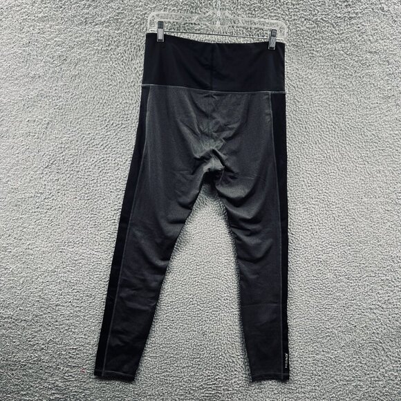 Head Womens Athletic Pant Large Gray Black Stretch Performance Gym Leggings Yoga - Picture 2 of 8